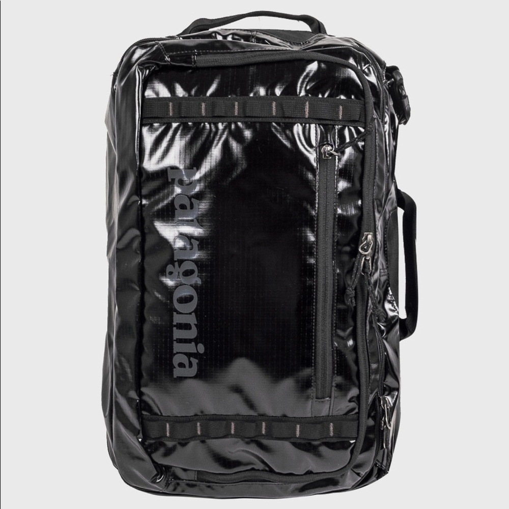 Patagonia Black Duffel Bag Weather-Resistant Travel Essential